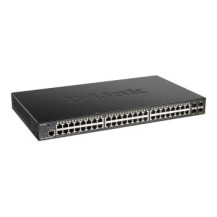 D-Link DGS-1250-52XMP Gestito L3 Supporto Power over Ethernet (PoE) Nero