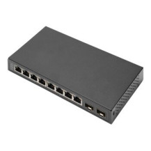 DIGITUS 8P+2SFP GE Switch 8x10/100/1000Mbit/s Uplink Ports - Interruttore