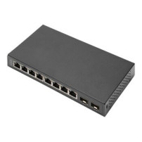 DIGITUS 8P+2SFP GE Switch 8x10/100/1000Mbit/s Uplink Ports - Interruttore