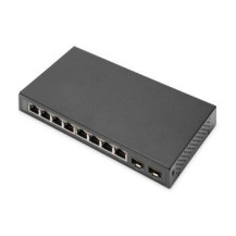 DIGITUS 8P+2SFP GE Switch 8x10/100/1000Mbit/s Uplink Ports - Interruttore