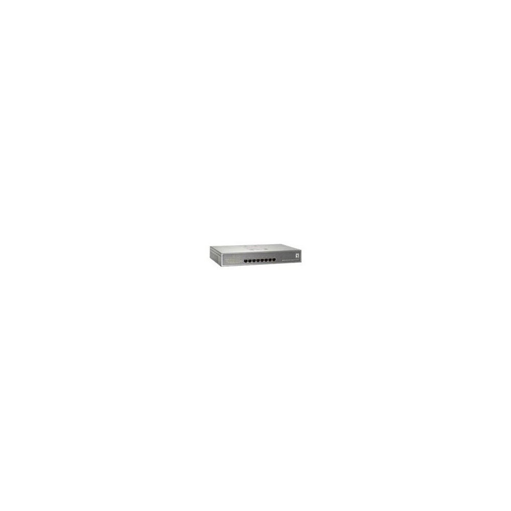 LevelOne GEP-0821 - Gigabit Ethernet (10/100/1000) - Full duplex - Supporto Power over Ethernet (PoE) - Montaggio rack