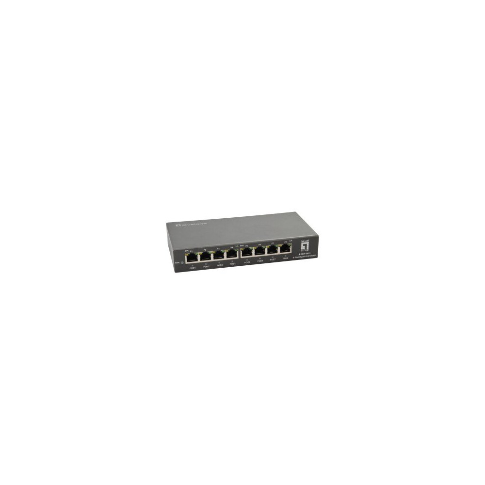 LevelOne GEP-0823 - Gigabit Ethernet (10/100/1000) - Full duplex - Supporto Power over Ethernet (PoE)