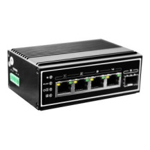 LevelOne Switch 5x GE IGP-0502 DIN-Rail -40°C to 75°C PoE - Interruttore