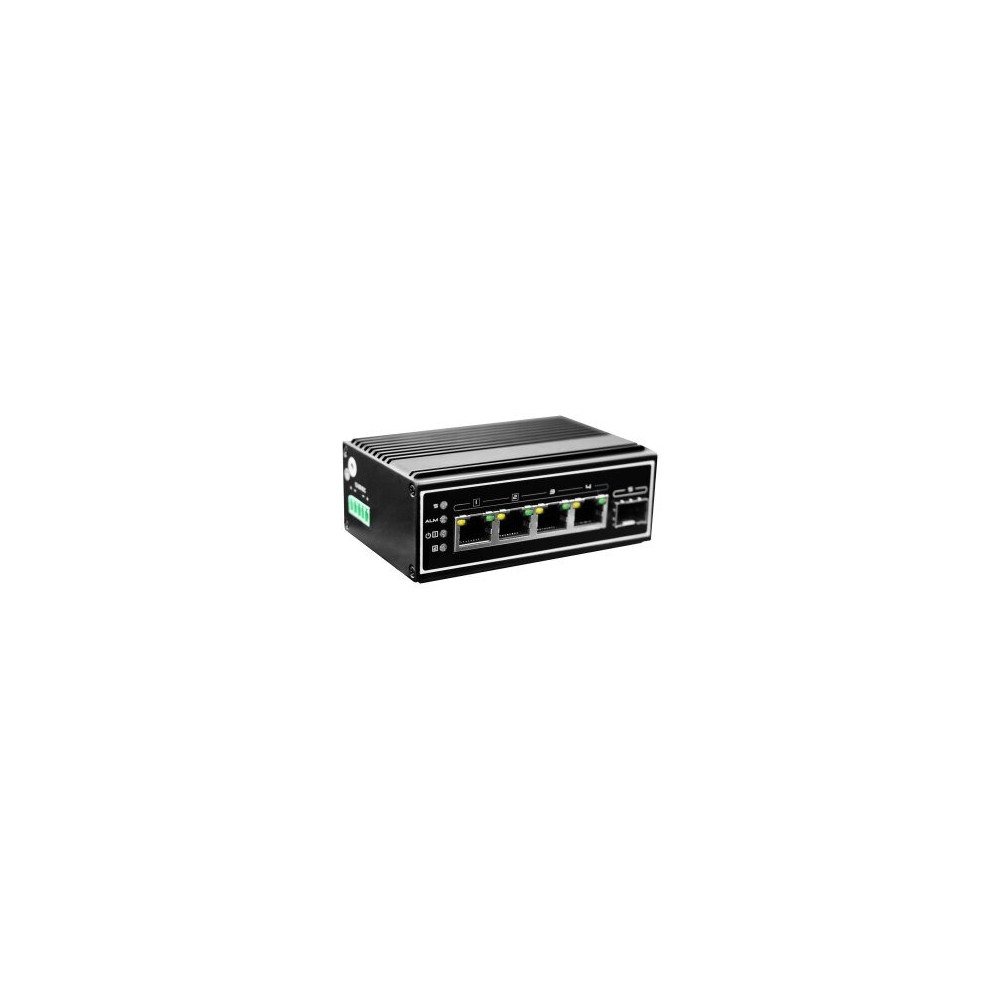 LevelOne Switch 5x GE IGP-0502 DIN-Rail -40°C to 75°C PoE - Interruttore