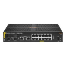 HPE Aruba 6100 12G Class4 PoE 2G/2SFP+ 139W Switch - Switch - gestito - 12 x 10/100/1000 (PoE+) + 2 x 1 Gigabit / 10 Gigabit SFP