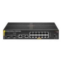 HPE Aruba 6100 12G Class4 PoE 2G/2SFP+ 139W Switch - Switch - gestito - 12 x 10/100/1000 (PoE+) + 2 x 1 Gigabit / 10 Gigabit SFP