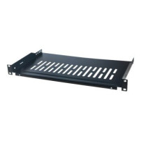 LogiLink - Scaffale rack - Nero, RAL 9005 - 1U - 48,3 cm (19″)