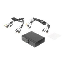 DIGITUS Switch KVM, 2 porte, display singolo, 4K, HDMI®