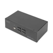 DIGITUS KVM Switch, 4 porte, doppio display, 4K, DisplayPort®