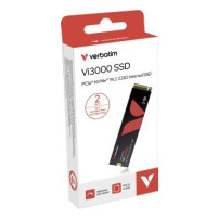 Verbatim Vi3000 - SSD - High Endurance - 2 TB - interno - M.2 2280 - PCIe 3.0 x4 (NVMe)