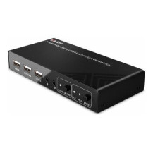 Switch KVM/audio/USB Lindy - HDMI 4K60, USB 2.0