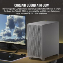 Corsair 3000D AIRFLOW - Mid tower - E-ATX - Seitenteil mit Fenster (gehärtetes Glas)