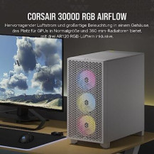 Corsair 3000D RGB AIRFLOW - Mid tower - E-ATX - Seitenteil mit Fenster (gehärtetes Glas)