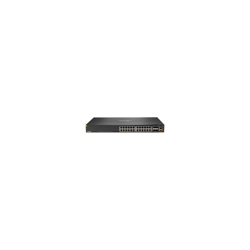 HPE Aruba 6200F 24G Class4 PoE 4SFP+ 370W Switch - Switch - max. Distanza massima di stacking 10 km - L3 - gestito - 24 x 10/100
