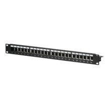 EFB Elektronik EFB Elektronik - Pannello patch - senza Keystone - montabile su rack - nero - 1U - 48,3 cm (19″)