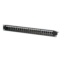EFB Elektronik EFB Elektronik - Pannello patch - senza Keystone - montabile su rack - nero - 1U - 48,3 cm (19″)
