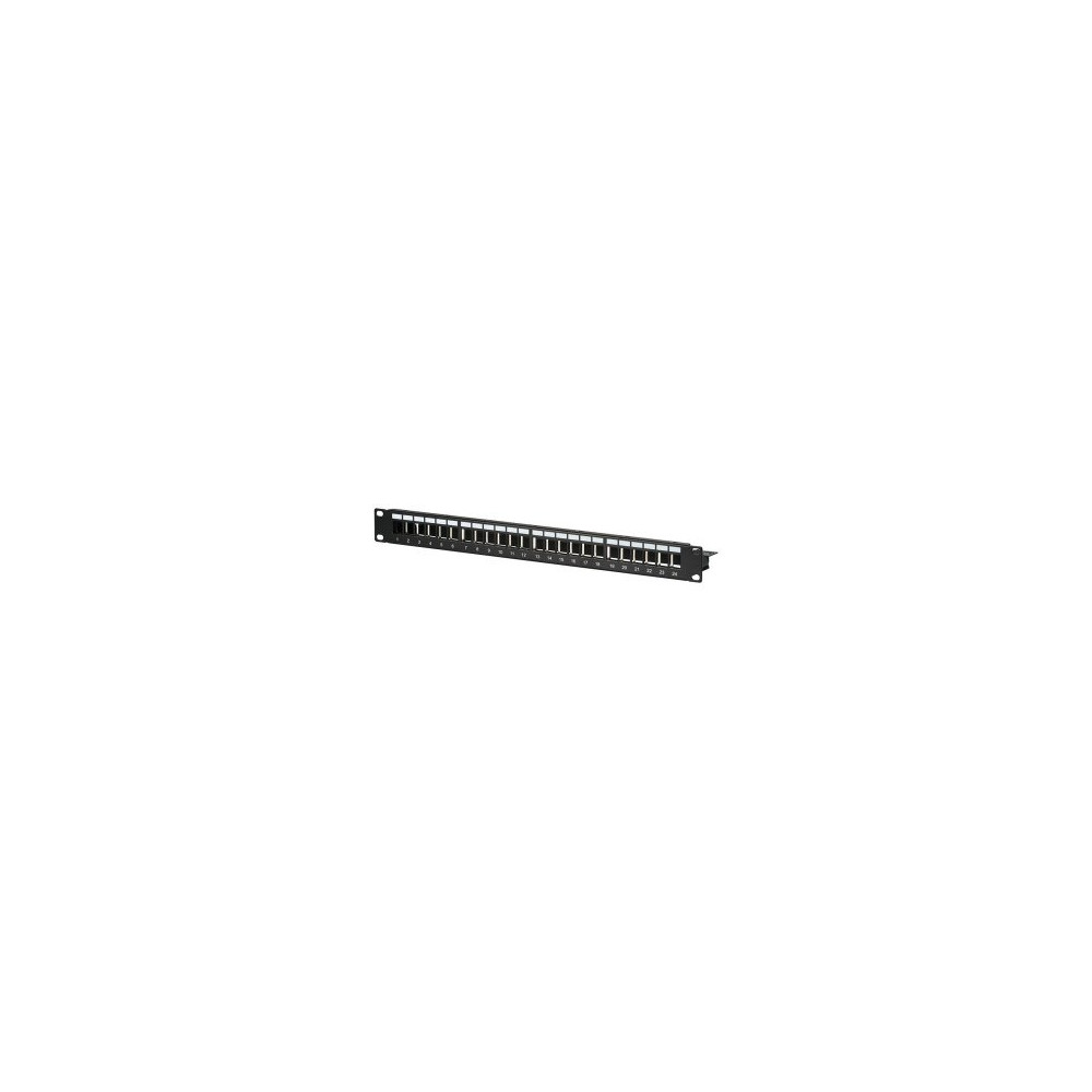 EFB Elektronik EFB Elektronik - Pannello patch - senza Keystone - montabile su rack - nero - 1U - 48,3 cm (19″)