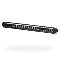 EFB Elektronik EFB Elektronik - Pannello patch - senza Keystone - montabile su rack - nero - 1U - 48,3 cm (19″)