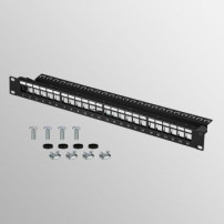 EFB Elektronik EFB Elektronik - Pannello patch - senza Keystone - montabile su rack - nero - 1U - 48,3 cm (19″)