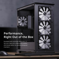 AEROCOOL ADVANCED TECHNOLOGIES Geh Midi APNX C1 MicroATX/ATX/MiniITX o.N. white - ATX - Midi/Minitower - ATX