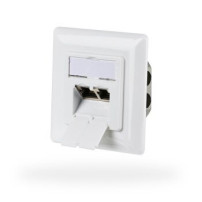 M-CAB Presa di rete CAT6a da incasso doppia RJ45 - Rete