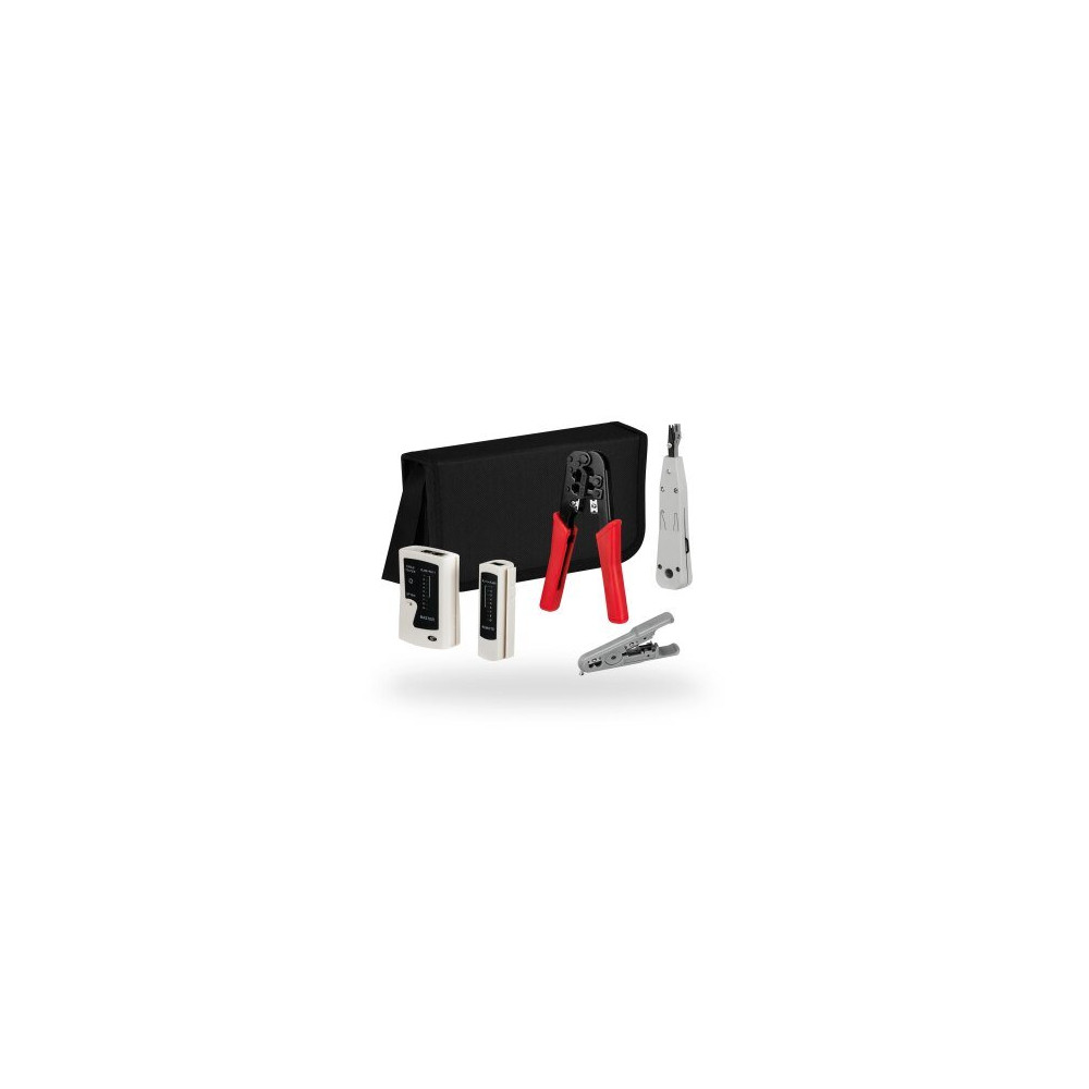 Set di utensili di rete M-CAB con borsa, 4 pezzi - Set di cavi/adattatori