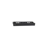 Pannello di gestione cavi per montaggio su rack da 19″ Equip - Nero - Pannello di gestione cavi - Nero - Acrilonitrile-butadiene