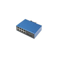 DIGITUS Industrieller 8+2 -Port Fast Ethernet PoE Switch