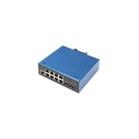 DIGITUS Switch PoE Gigabit Ethernet gestito L2 industriale a 8+2 porte