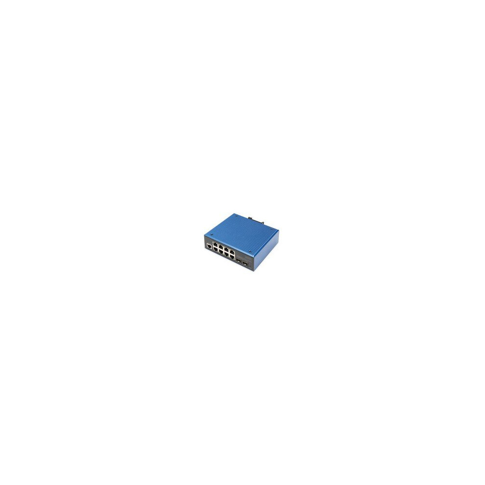 DIGITUS Industrieller 8+2-Port L2 managed Gigabit Ethernet Switch