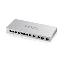 ZyXEL XGS1010-12 - V2 - Switch - managed - 8 x 10/100/1000 + 2 x 100/1000/2.5G + 2 x 1 Gigabit/10 Gigabit SFP+ (Uplink)