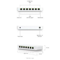 Ubiquiti UniFi Switch Ultra 210W - Switch - gestito - 7 x 10/100/1000 (PoE+)