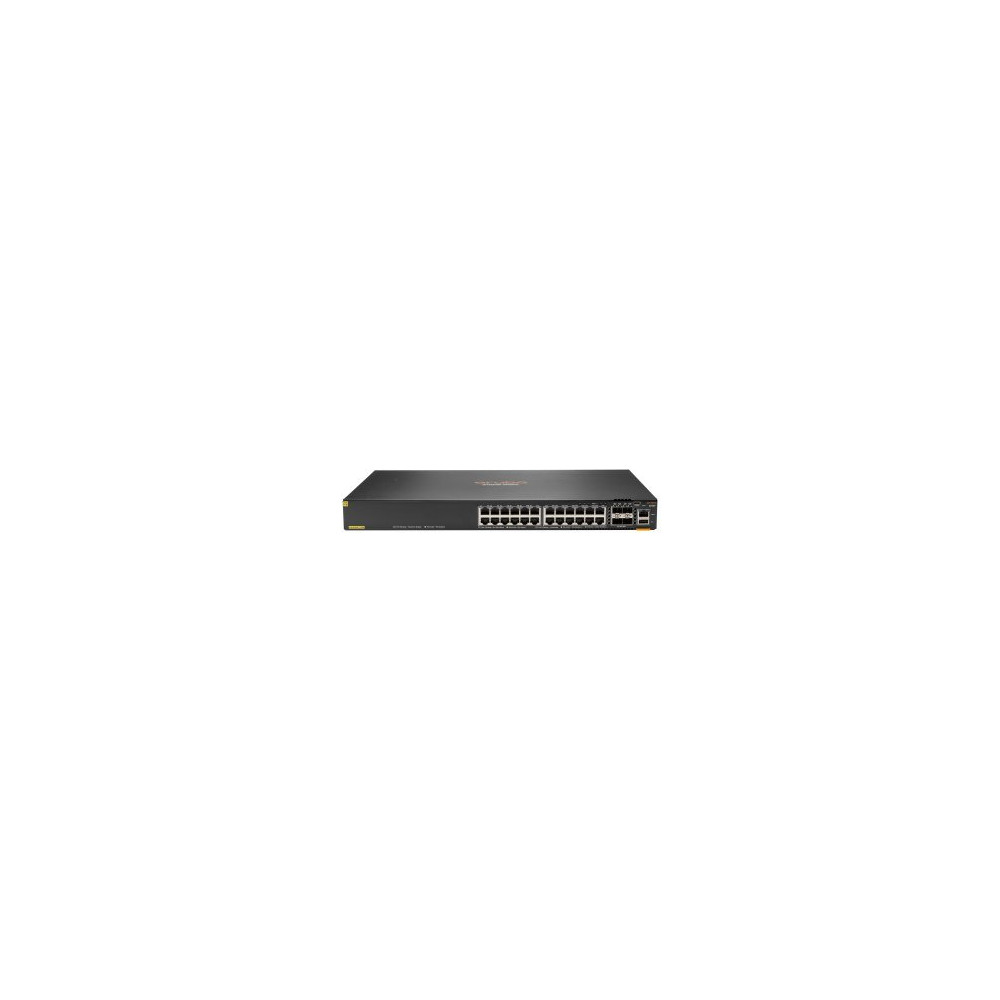 HPE Aruba 6200F 24G Class4 PoE 4SFP+ 370W Switch - Switch - distanza massima di stacking 10 km - L3 - gestito - 24 x 10/100/1000