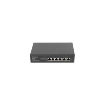 Lanberg RSFE-4P-2FE-60 - Unmanaged - Fast Ethernet (10/100) - Power over Ethernet (PoE) - Montaggio su rack - 1U
