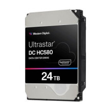 WD Ultrastar DC HC580 WUH722424AL5204 - Disco rigido - Data center - 24 TB - interno - 3.5″ (8.9 cm)
