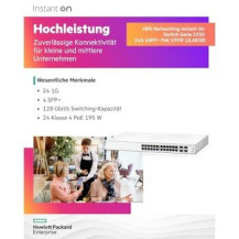 HPE Networking Instant On 1930 24G Class4 PoE 4SFP/SFP+ 195W Switch - Switch - L3 - managed - 24 x 10/100/1000 (PoE)