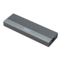 DIGITUS Alloggiamento per disco rigido USB M.2, SSD, esterno, NVMe, 10 Gbps, USB 3.1 Gen2, alluminio, senza attrezzi