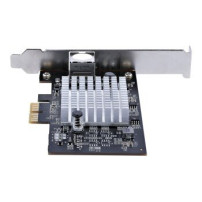 StarTech.com Scheda adattatore di rete PCIe a 1 porta da 10 Gbps, Scheda di rete per PC/server, Scheda Ethernet PCIe a basso pro