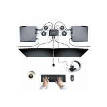 StarTech.com Switch KVM con 2 porte DisplayPort e 2 monitor, 4K 60Hz, KVM compatto con cavi integrati USB-A/DisplayPort/audio da