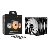 Be Quiet! Light Wings LX - Ventola per case - PWM High-Speed - 120 mm - Nero (confezione da 3)