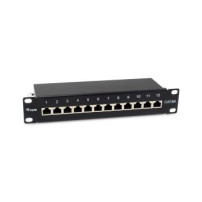 Equip Patchpanel 12x RJ45 Cat6A 10″ FTP 1HE Premium nero - Patch-Panel