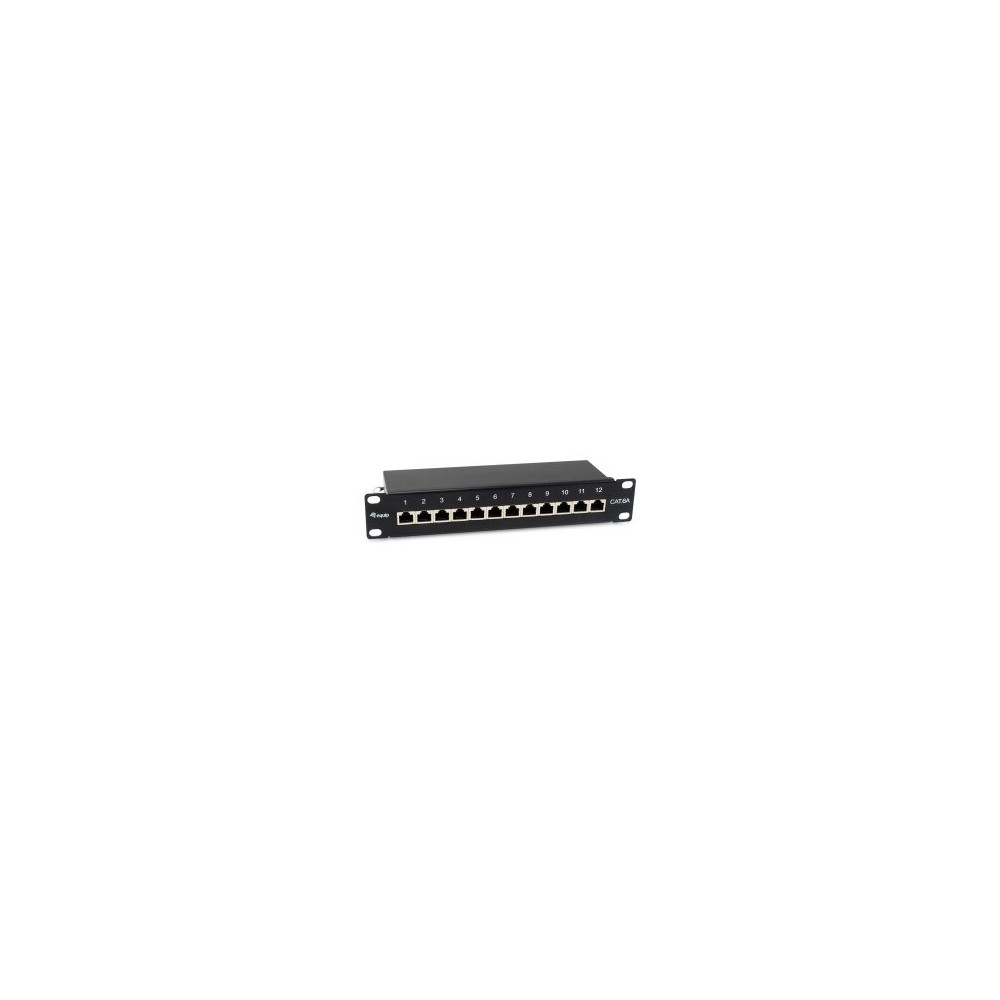 Equip Patchpanel 12x RJ45 Cat6A 10″ FTP 1HE Premium nero - Patch-Panel