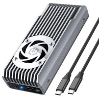 GrauGear Alloggiamento esterno M.2 NVMe con ventola 20Gbit - Alloggiamento - Ventola