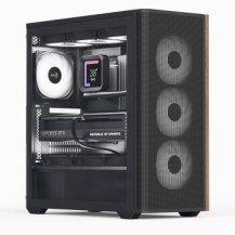 AEROCOOL ADVANCED TECHNOLOGIES Geh Midi D501A-G-WT-v2 W/Wood/ATX