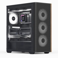 AEROCOOL ADVANCED TECHNOLOGIES Geh Midi D501A-G-WT-v2 W/Wood/ATX