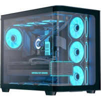 AEROCOOL ADVANCED TECHNOLOGIES Geh Midi P500C-G-BK-v1 senza numero di serie Vetro temperato completo B