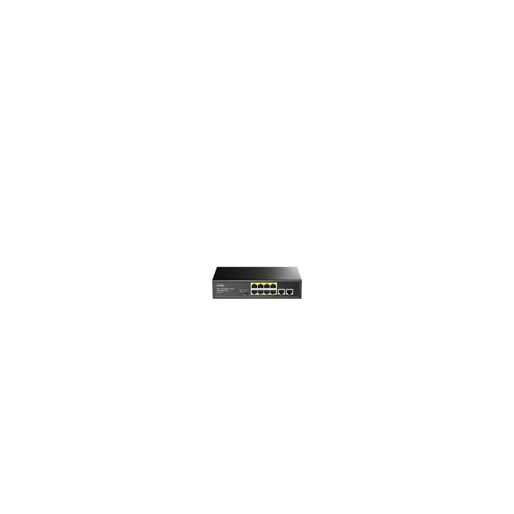 CUDY 8 porte 100 Mbit PoE+/2xUplink non gestito