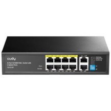 CUDY 8 porte 100 Mbit PoE+/2xUplink non gestito