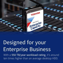 Toshiba MG10-D Series MG10ADA800E - Disco rigido - 8 TB - interno - 3.5″ (8.9 cm)