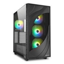 Sharkoon Gehäuse Rebel C80G Rgb ATX 1xGlas schwa - Midi/Minitower - ATX
